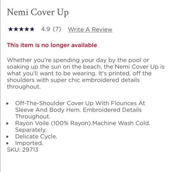 NWT Lilly Pulitzer Nemi cover-up resort white - Picture 3 of 3